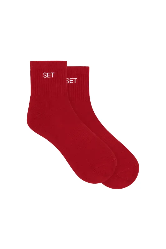 SET SHORTY SOCKS - LOVE/WHITE sold by SETactive