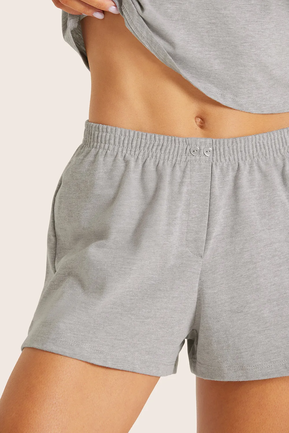 HEAVY COTTON EASY BOXER SHORTS - FOG HEATHER GREY sold by SETactive product image thumbnail 2
