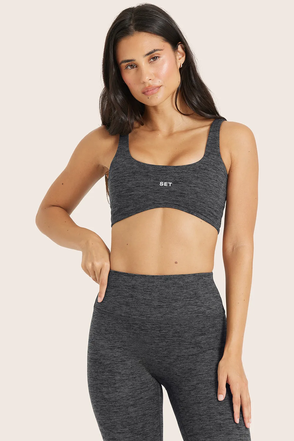 FORMCLOUD® CLOUD RISE BRA - PEPPER HEATHER GREY sold by SETactive product image thumbnail 3