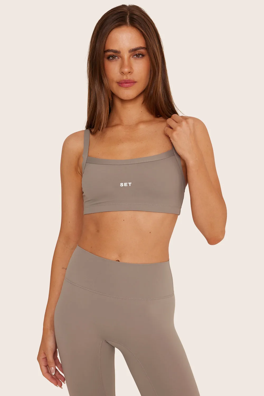 SPORTBODY® SPORTY SCOOP BRA 1.0 - STONE sold by SETactive product image thumbnail 3