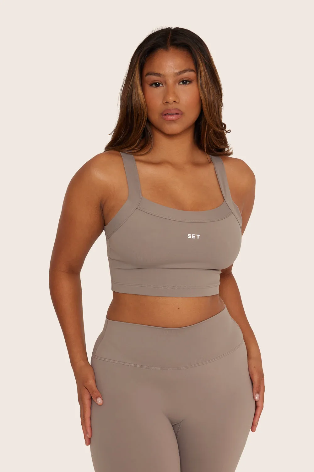 SPORTBODY® SPORTY CURVE BRA - STONE sold by SETactive product image thumbnail 3