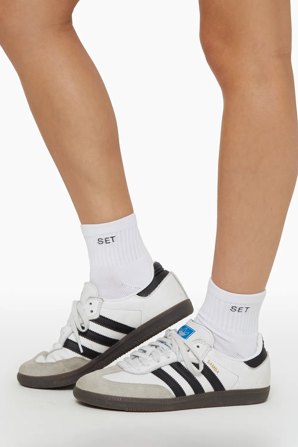 SET SHORTY SOCKS - WHITE/GRAPHITE sold by SETactive product image thumbnail 2