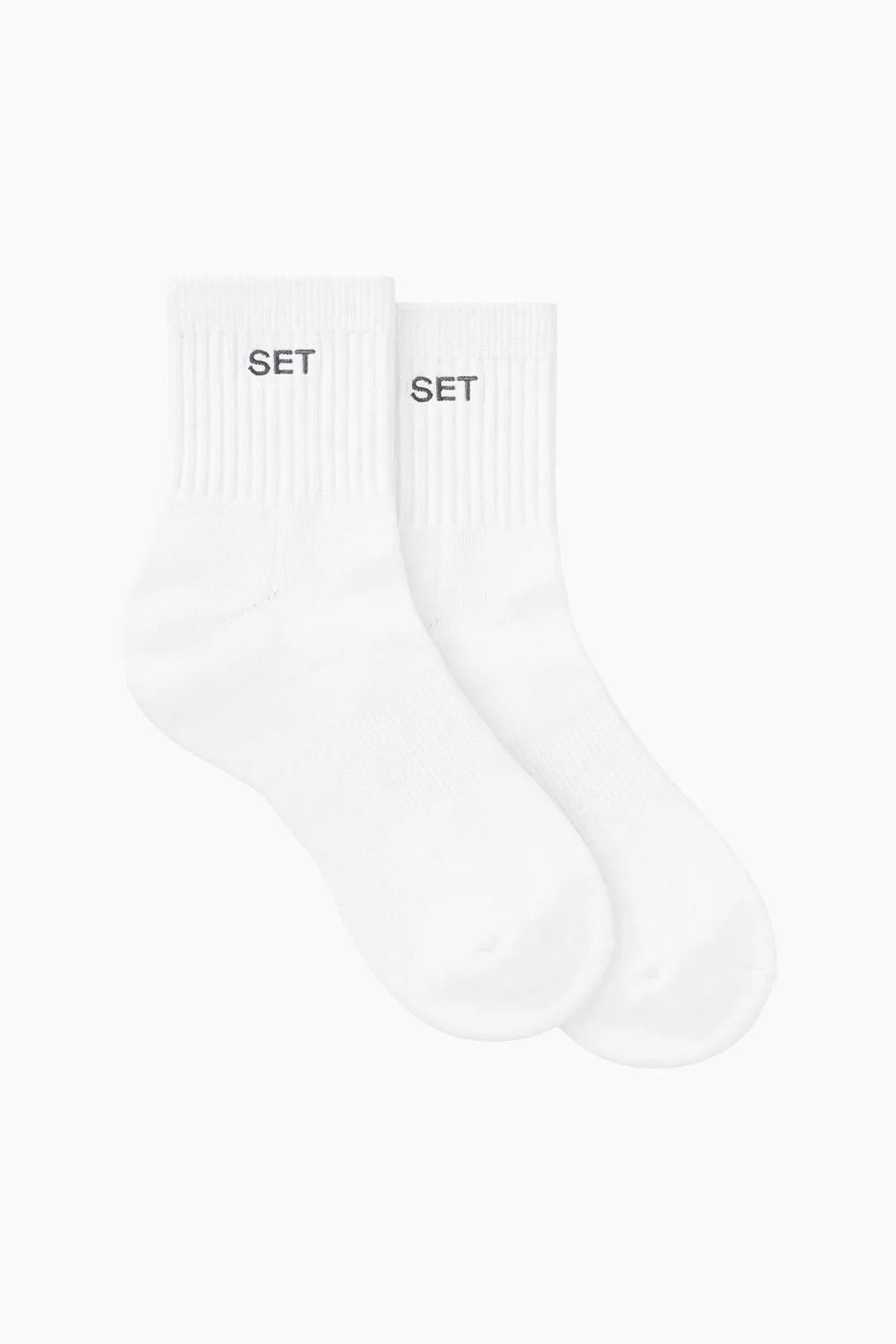SET SHORTY SOCKS - WHITE/GRAPHITE sold by SETactive