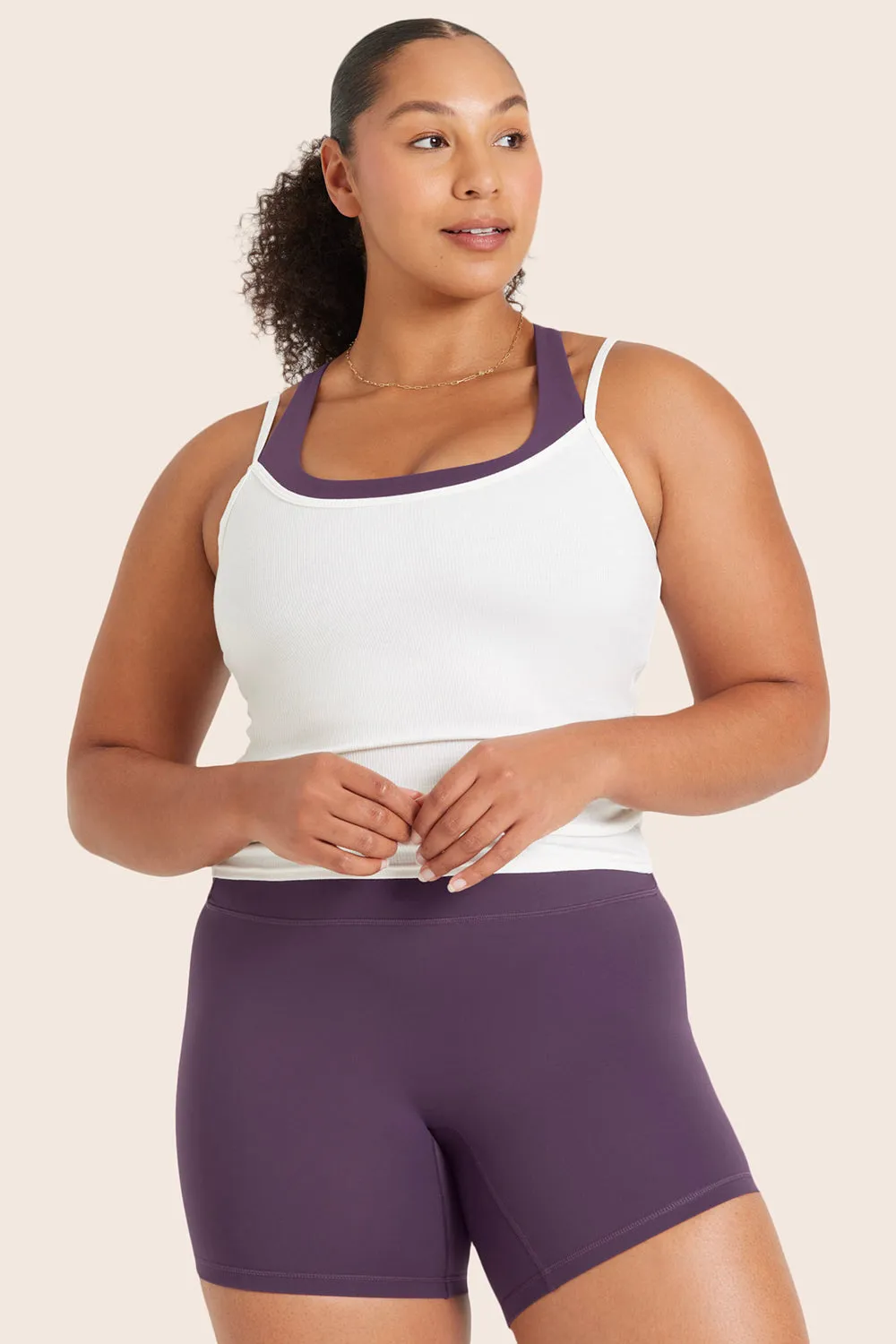 SPORTBODY® SPORTY LAYERED CAMI BRA - SPARKLE sold by SETactive