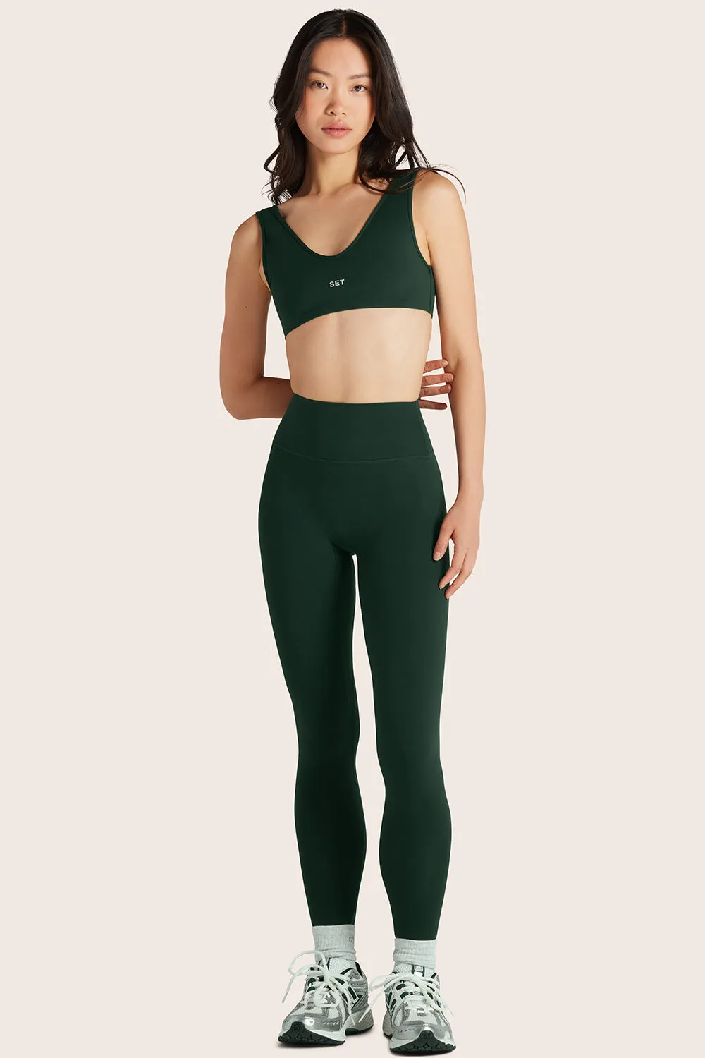 SPORTBODY® (BLOOPERS) SPORTY HIGH-RISE LEGGINGS - BEETLE sold by SETactive product image thumbnail 2
