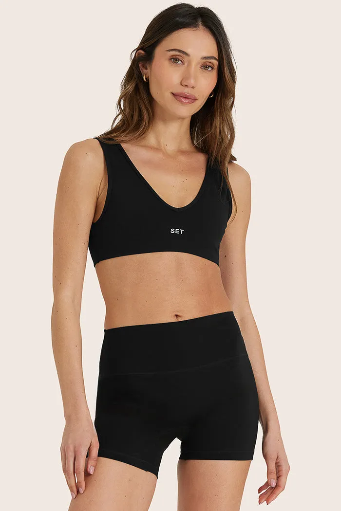 SPORTBODY® (BLOOPERS) SPORTY DIP BRA - ONYX sold by SETactive