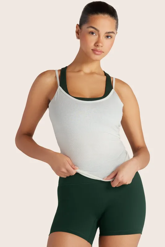 SPORTBODY® (BLOOPERS) SPORTY LAYERED CAMI BRA - BEETLE sold by SETactive