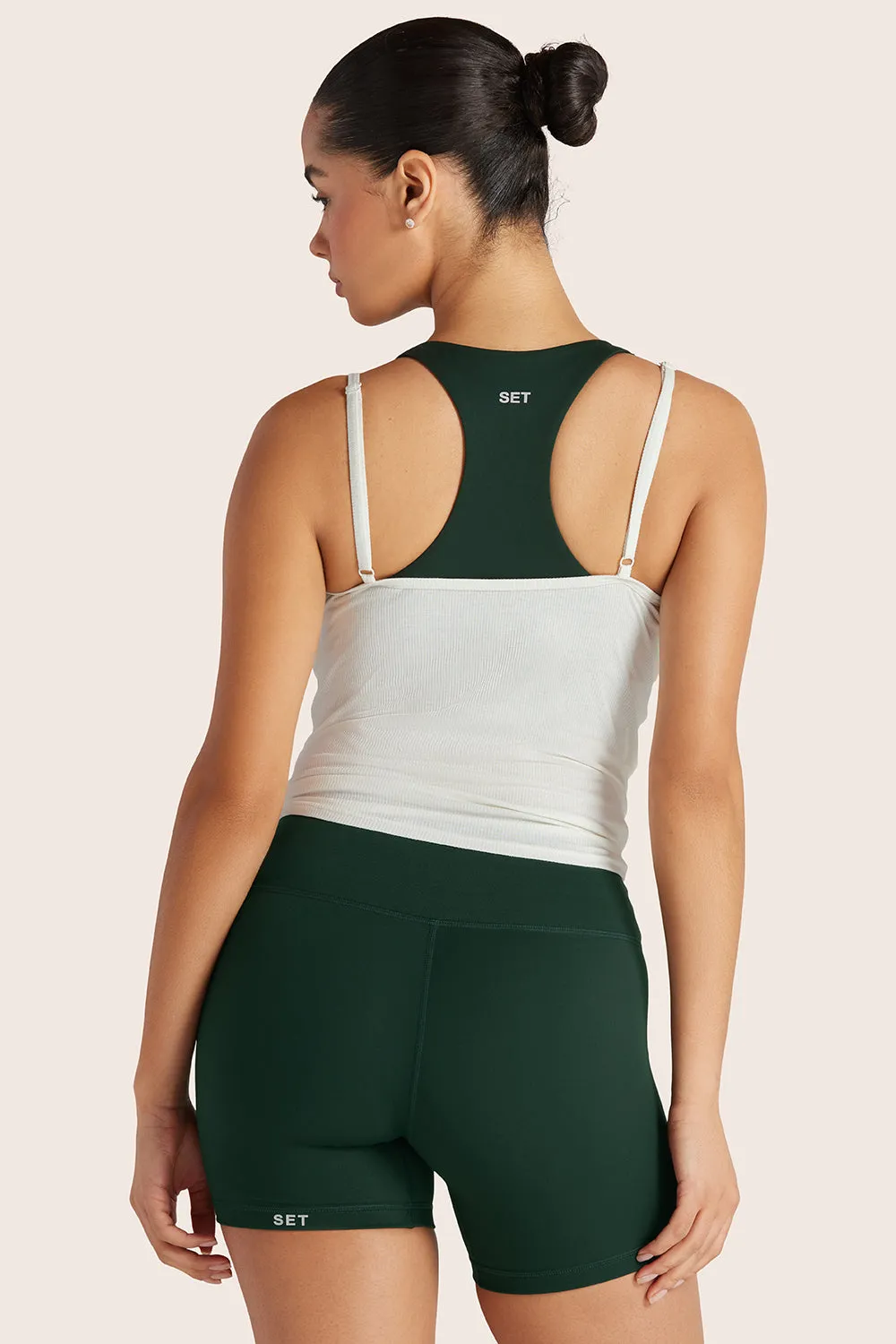 SPORTBODY® (BLOOPERS) SPORTY LAYERED CAMI BRA - BEETLE sold by SETactive product image thumbnail 2