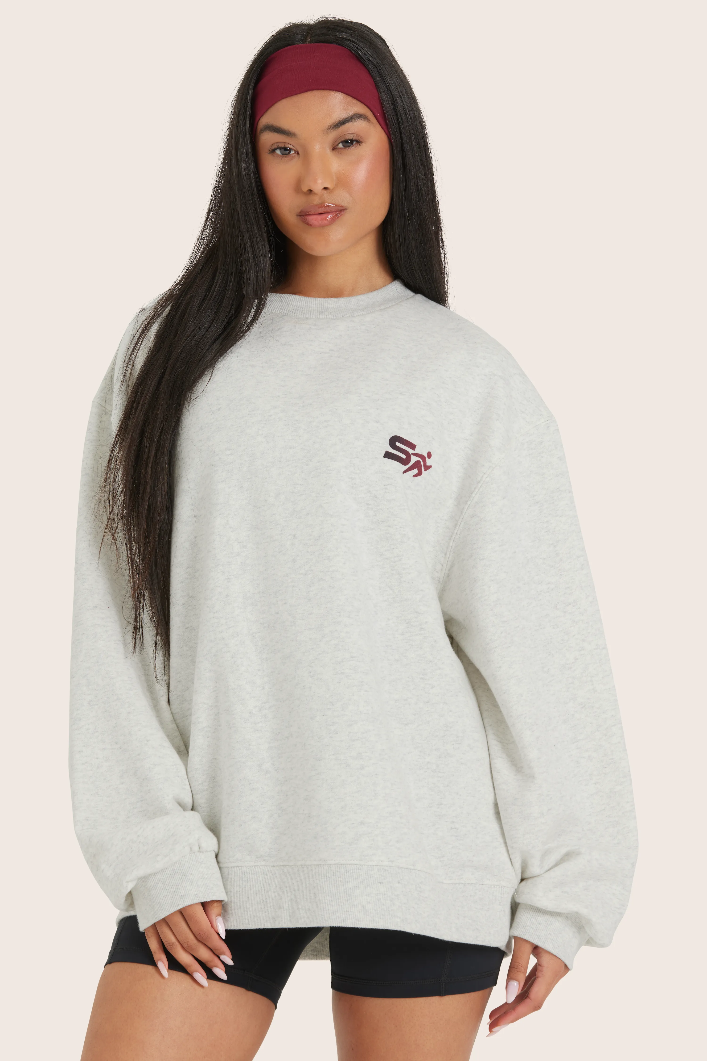 COTTON FLEECE CREWNECK SWEATSHIRT - ASH sold by SETactive product image thumbnail 3