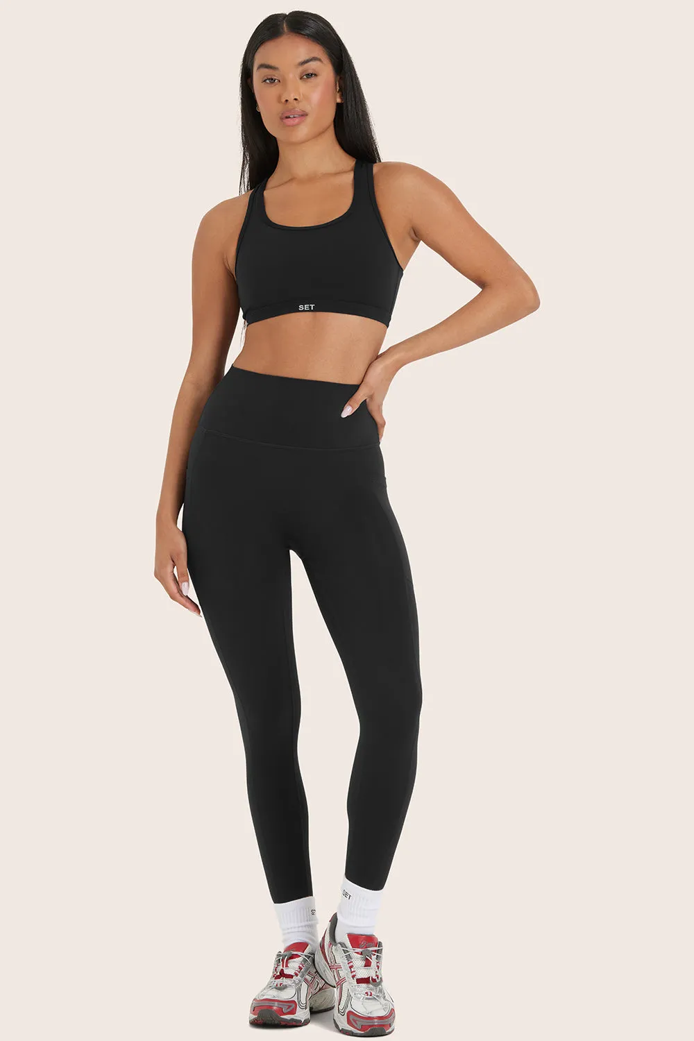 AIRLUXE BREATHE HIGH-RISE POCKET LEGGINGS - ONYX sold by SETactive product image thumbnail 2