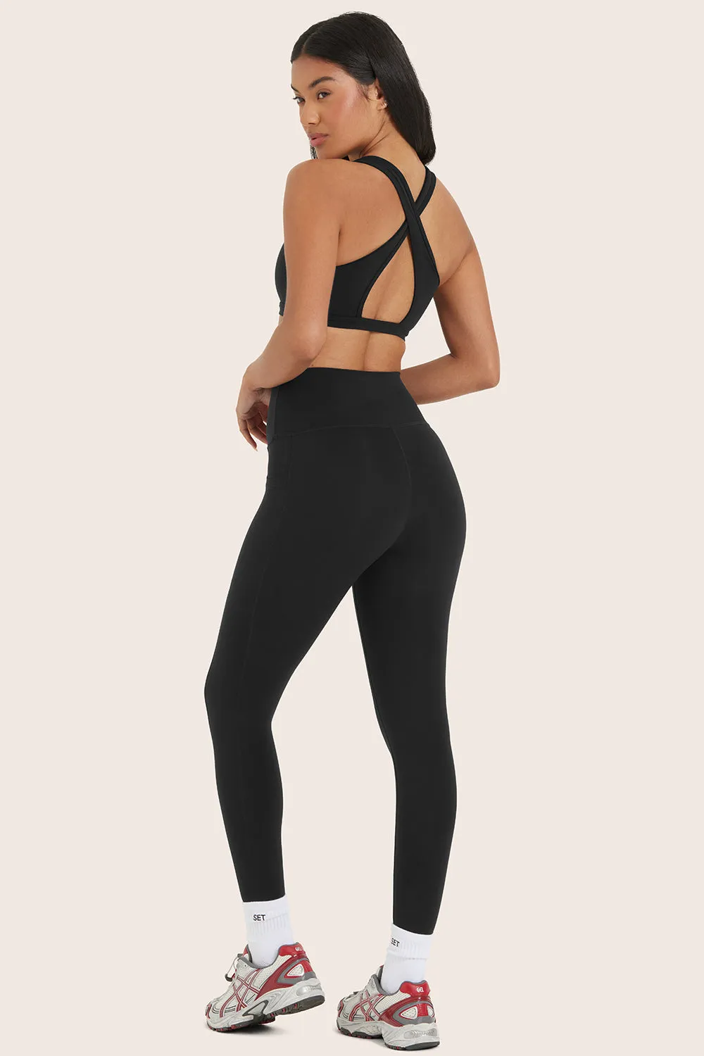 AIRLUXE BREATHE HIGH-RISE POCKET LEGGINGS - ONYX sold by SETactive product image thumbnail 3