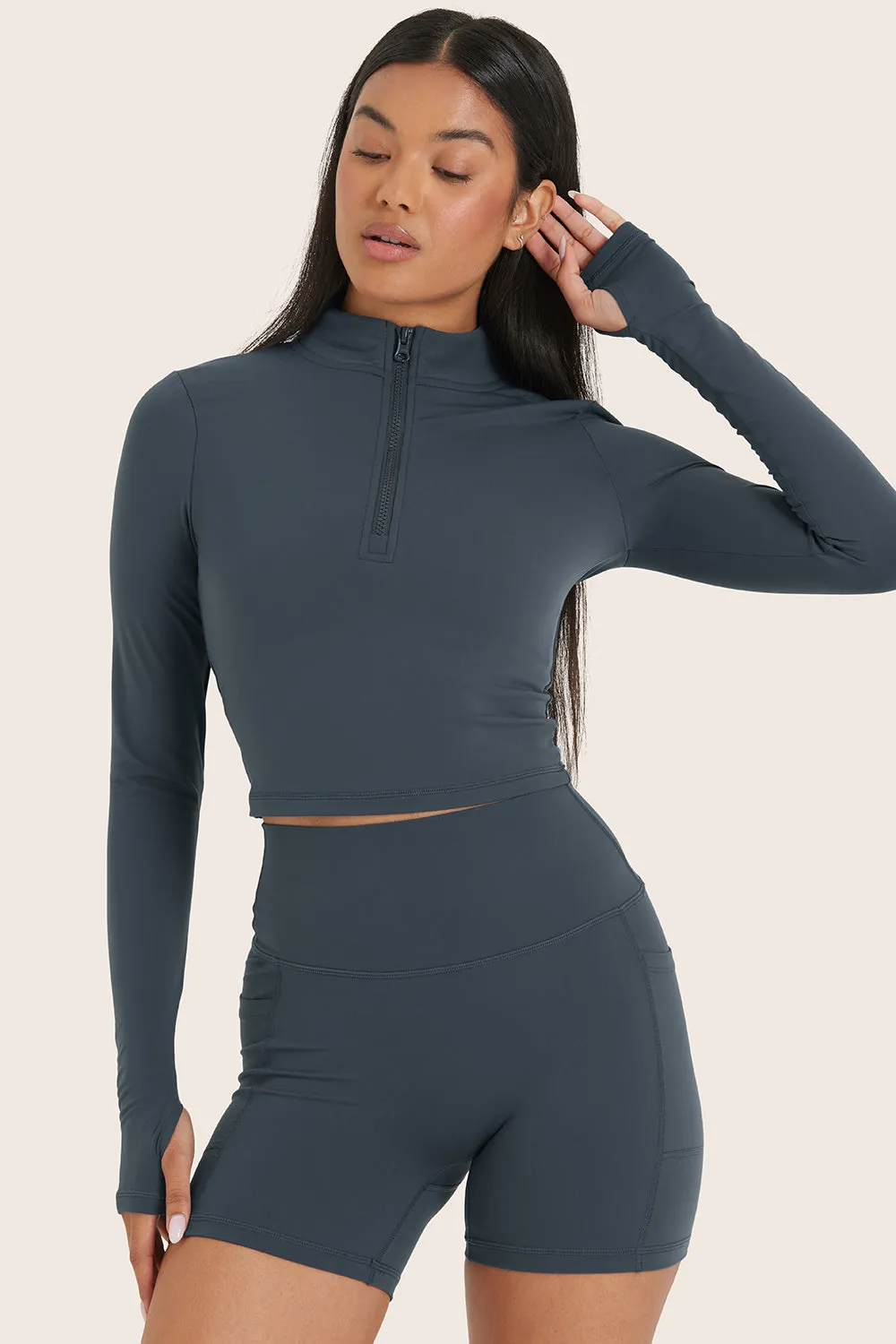 AIRLUXE BREATHE QUARTER ZIP - COMPASS sold by SETactive product image thumbnail 3