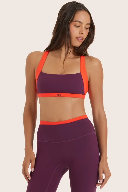 FORMCLOUD® CLOUD CROSSBACK BRA - ACAI made by SETactive