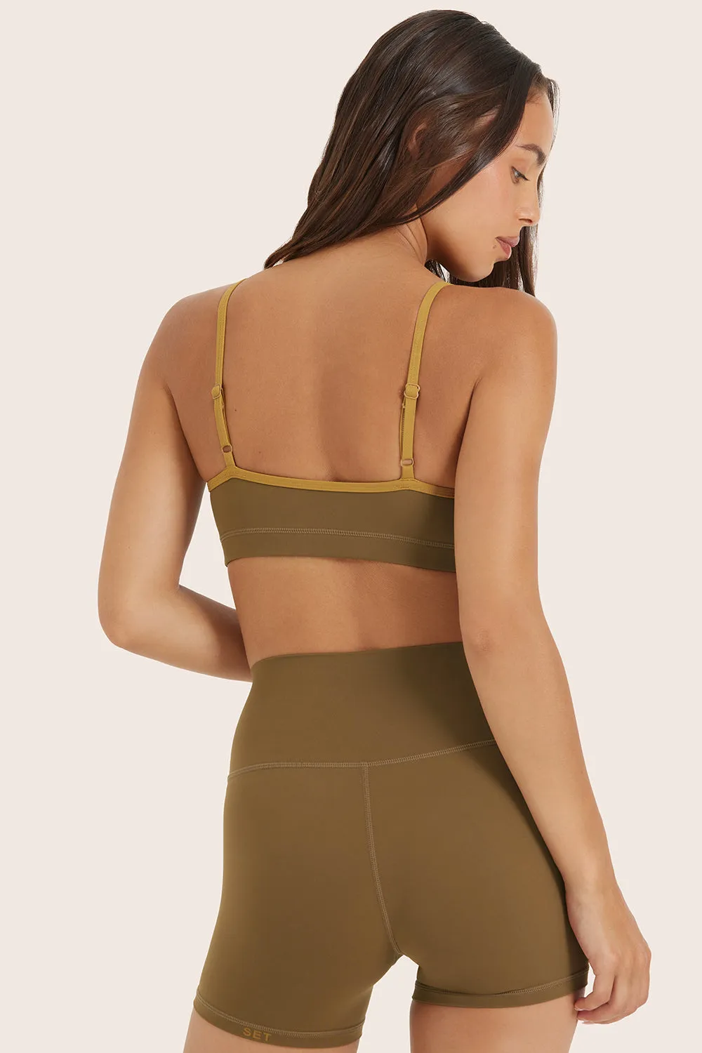 AIRLUXE™ BREATHE CONTRAST MOVE BRA - OTTER sold by SETactive product image thumbnail 4