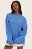 COTTON FLEECE CREWNECK SWEATSHIRT - AZUL sold by SETactive