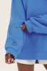COTTON FLEECE CREWNECK SWEATSHIRT - AZUL sold by SETactive