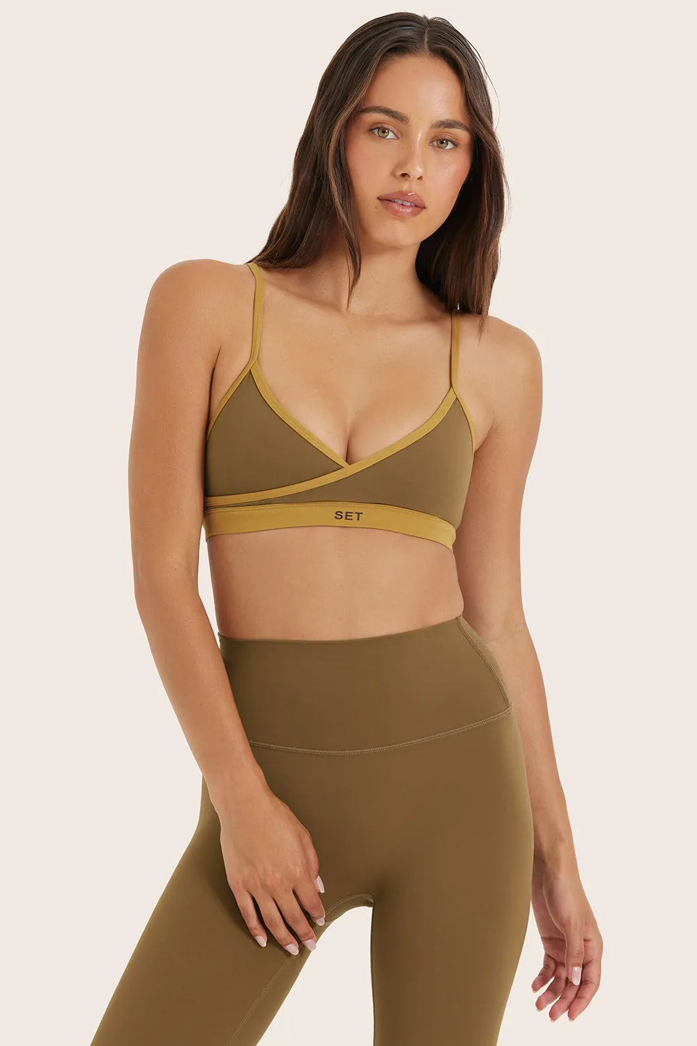AIRLUXE™ BREATHE PIPELINE BRA - OTTER sold by SETactive