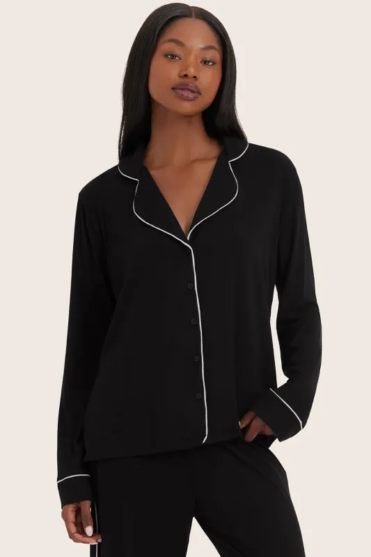 SLEEP JERSEY COMFORT CONTRAST BUTTON DOWN - ORCA sold by SETactive
