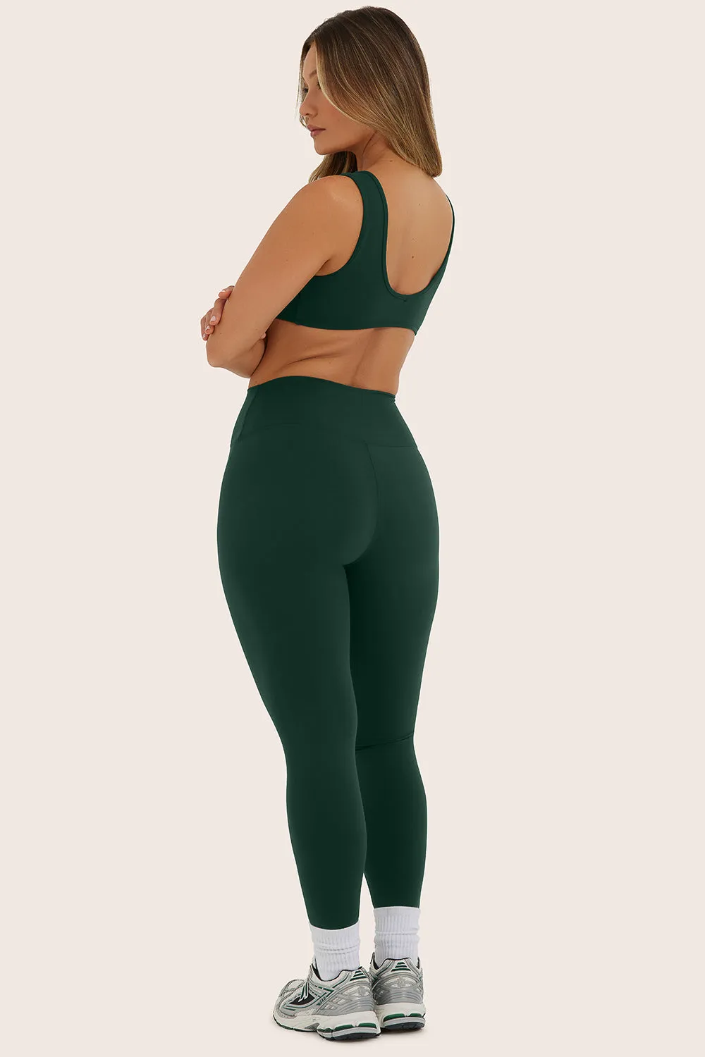 SPORTBODY® SPORTY MID-RISE LEGGINGS - BEETLE sold by SETactive product image thumbnail 3