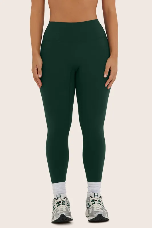 SPORTBODY® SPORTY MID-RISE LEGGINGS - BEETLE made by SETactive