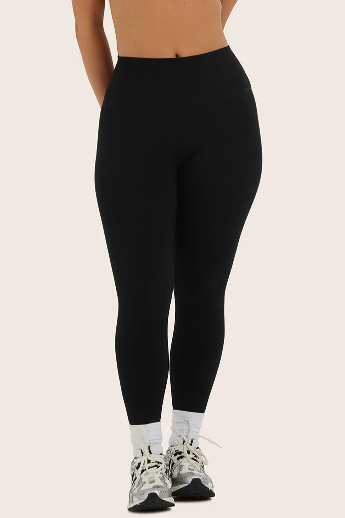 SPORTBODY® SPORTY MID-RISE LEGGINGS - ONYX sold by SETactive