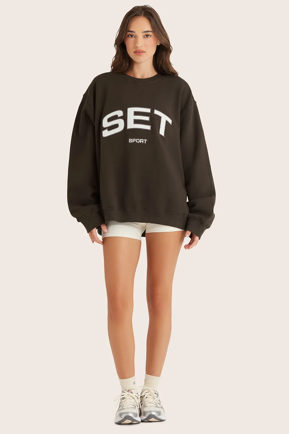MIDWEIGHT SWEATS STAPLE SET CREWNECK - BIRTHDAY ESPRESSO sold by SETactive product image thumbnail 3