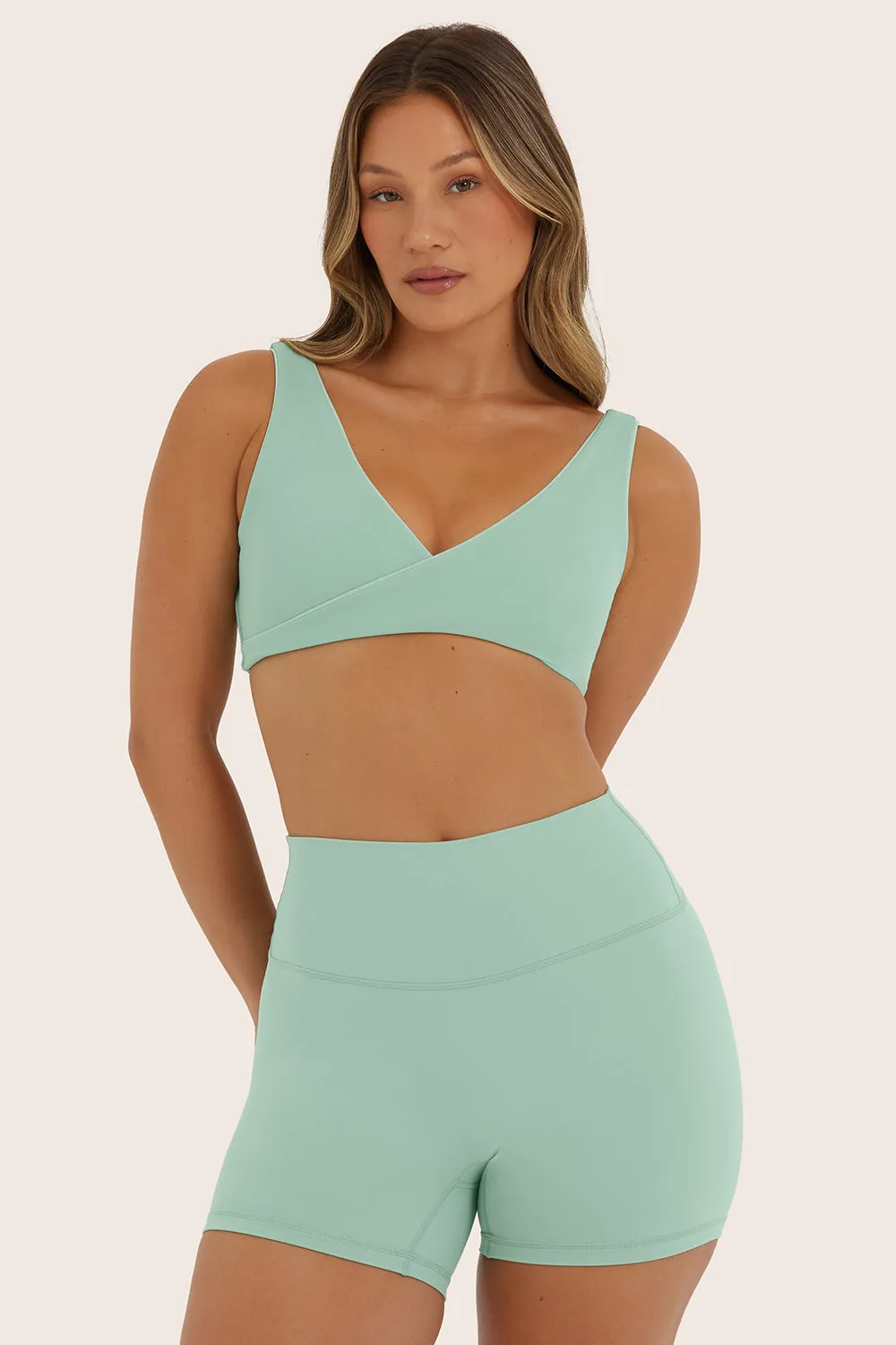 AIRLUXE BREATHE CONTRAST WRAP BRA - JULEP sold by SETactive