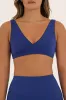 AIRLUXE™ BREATHE CONTRAST WRAP BRA - AQUA sold by SETactive