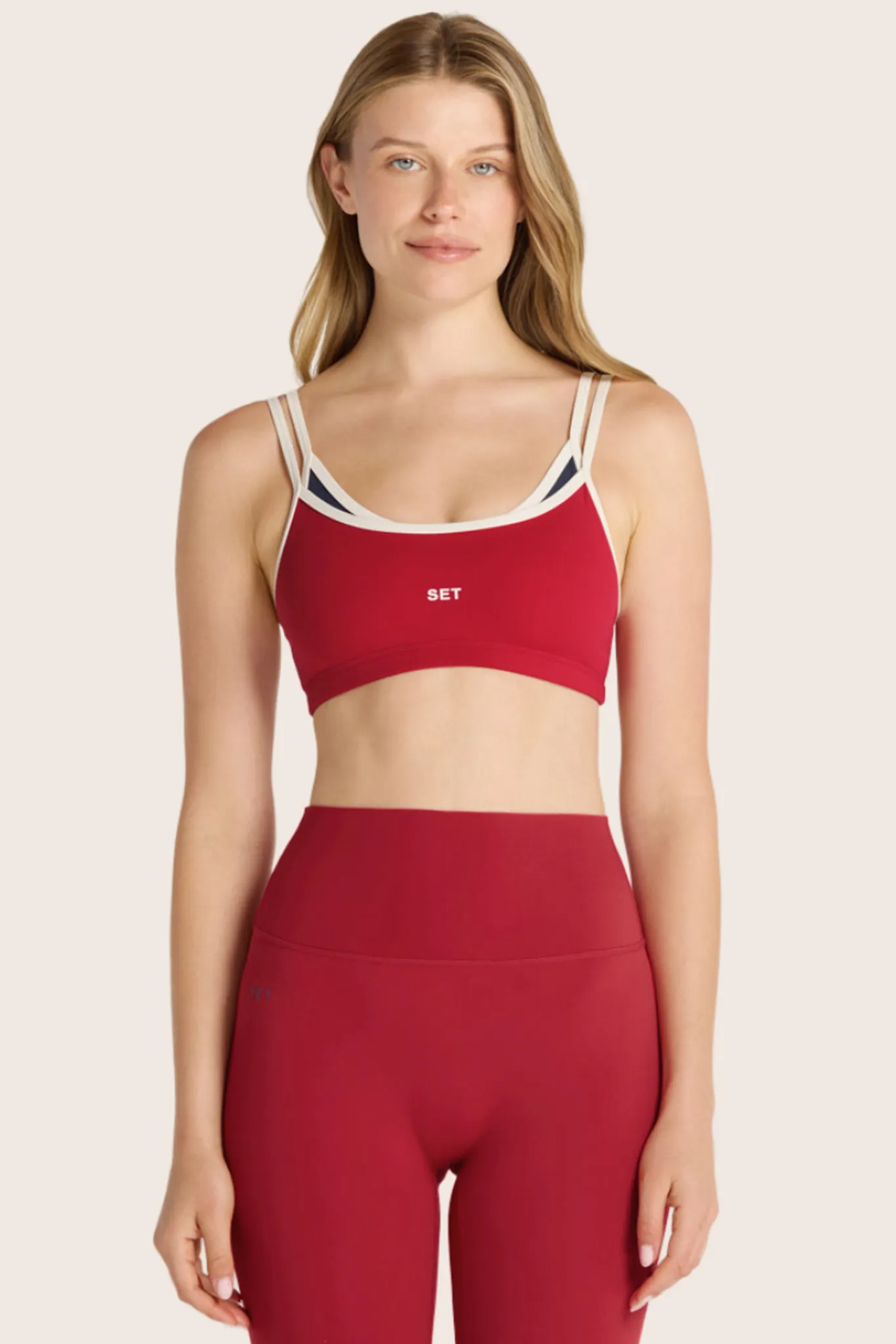 AIRLUXE BREATHE LAYERED MOVE BRA - LADYBUG sold by SETactive