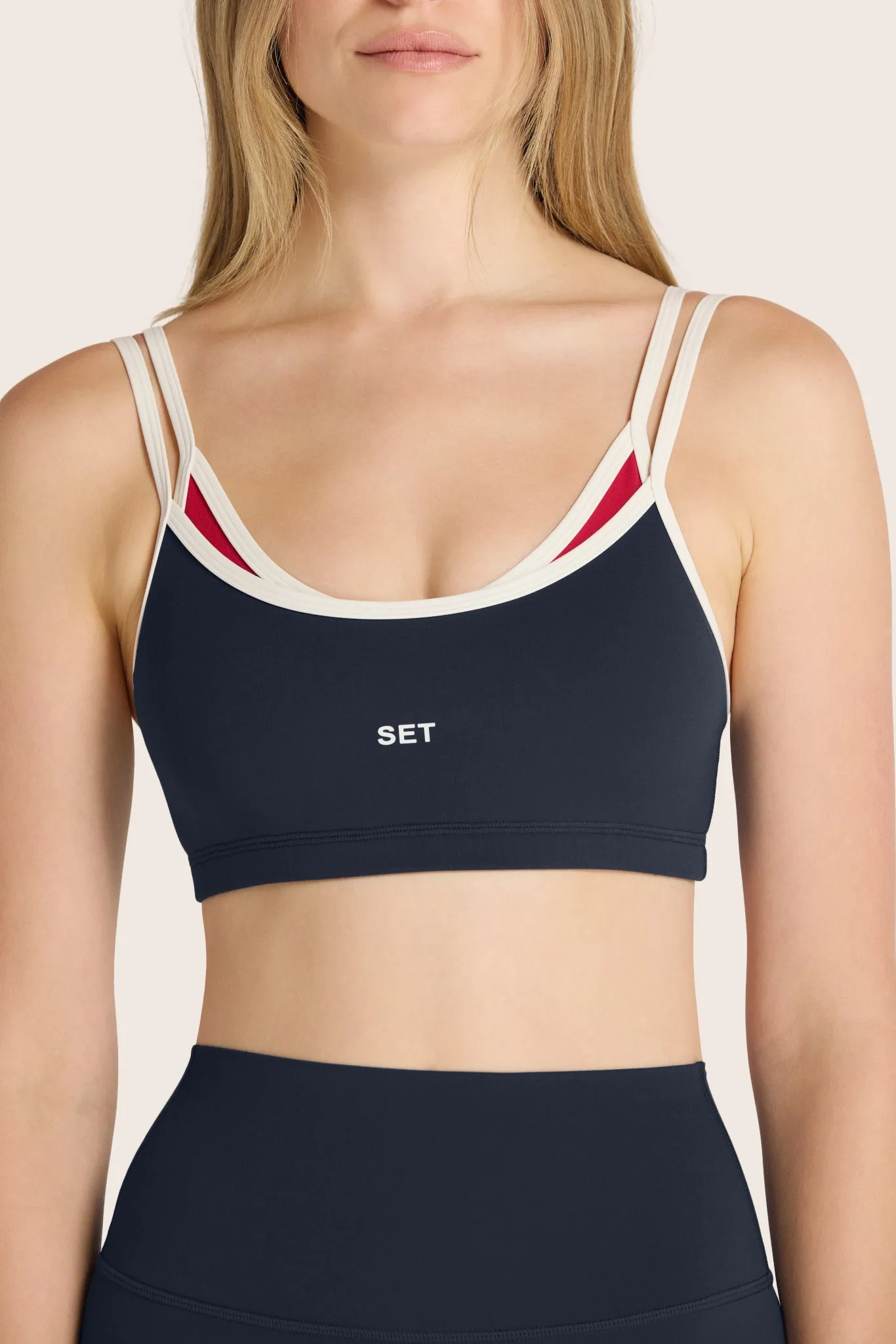 AIRLUXE™ BREATHE LAYERED MOVE BRA - ANCHOR sold by SETactive product image thumbnail 3