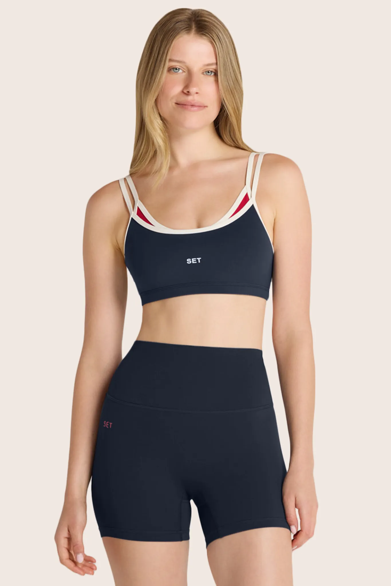 AIRLUXE™ BREATHE LAYERED MOVE BRA - ANCHOR sold by SETactive
