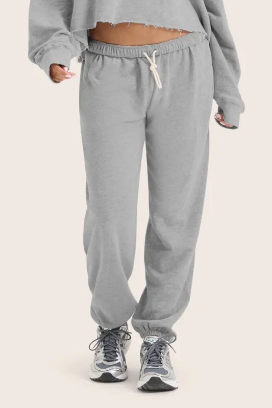 LIGHTWEIGHT SWEATS CLASSIC OLD SCHOOL SWEATPANTS - FOG HEATHER GREY sold by SETactive