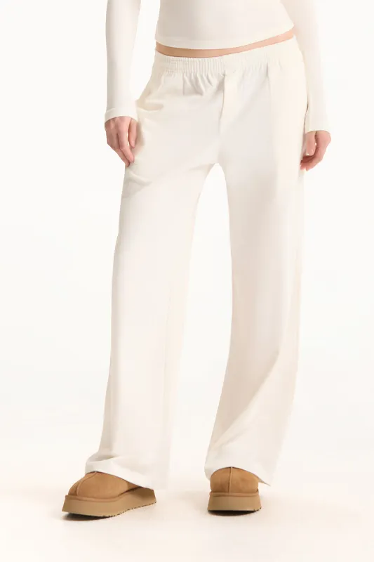 HEAVY COTTON EASY BOXER PANTS - BLANC sold by SETactive