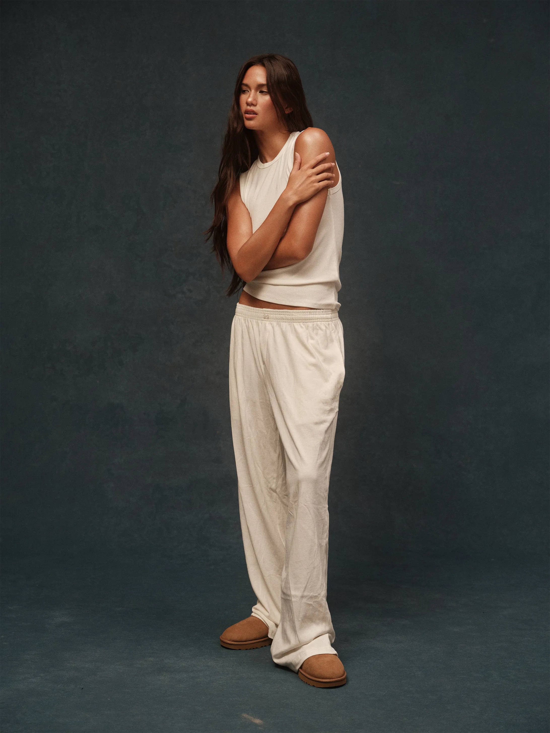 HEAVY COTTON EASY BOXER PANTS - BLANC sold by SETactive product image thumbnail 2