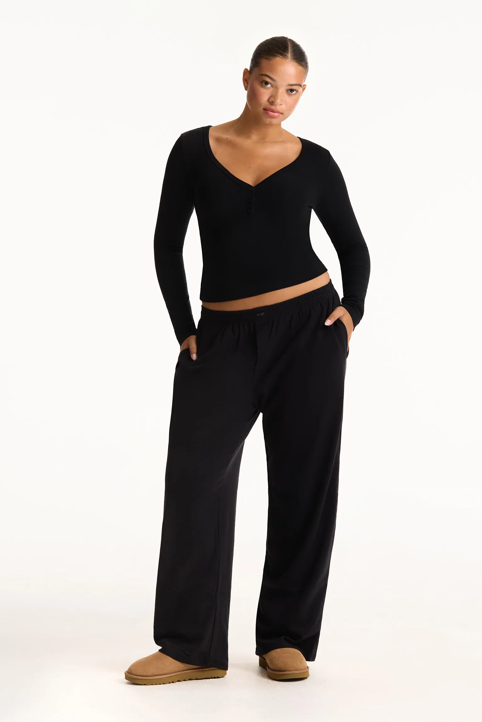 HEAVY COTTON EASY BOXER PANTS - ONYX sold by SETactive product image thumbnail 3