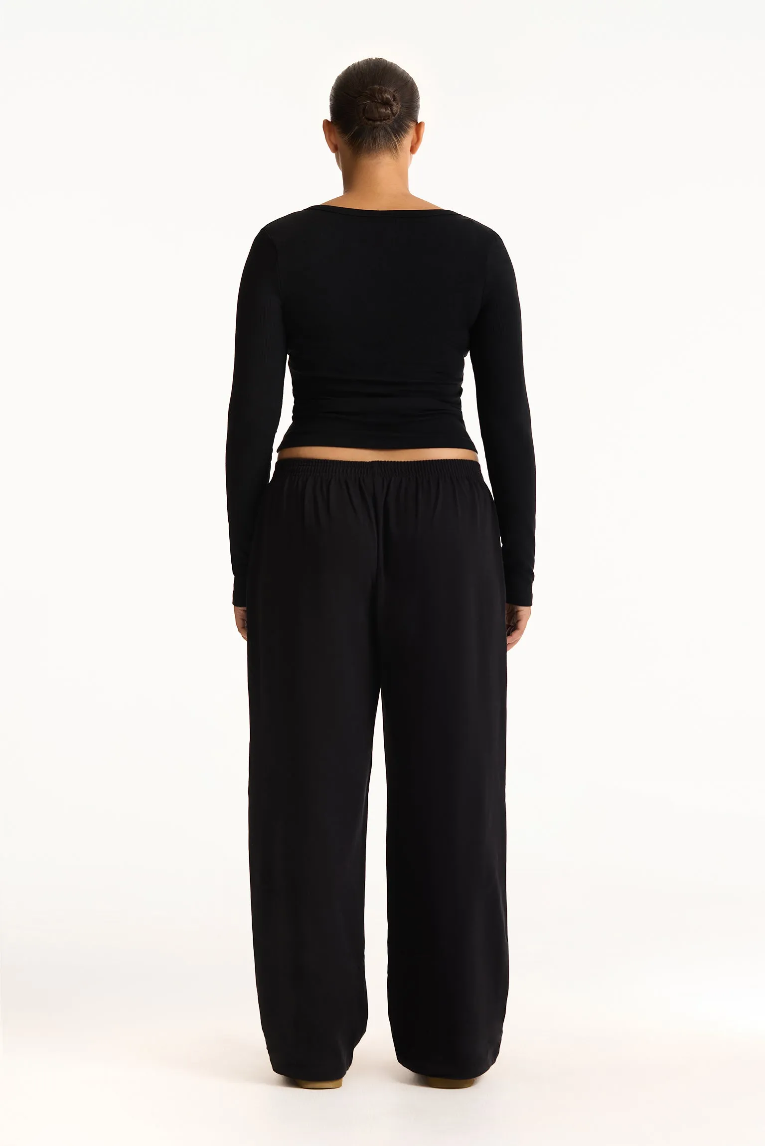 HEAVY COTTON EASY BOXER PANTS - ONYX sold by SETactive product image thumbnail 4