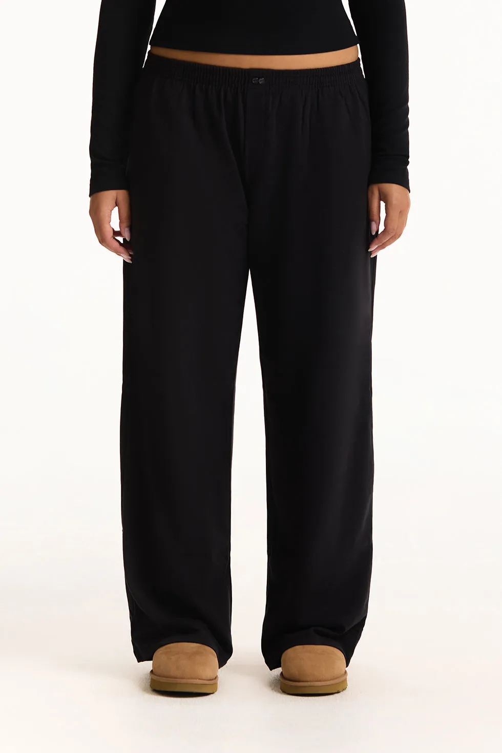 HEAVY COTTON EASY BOXER PANTS - ONYX sold by SETactive