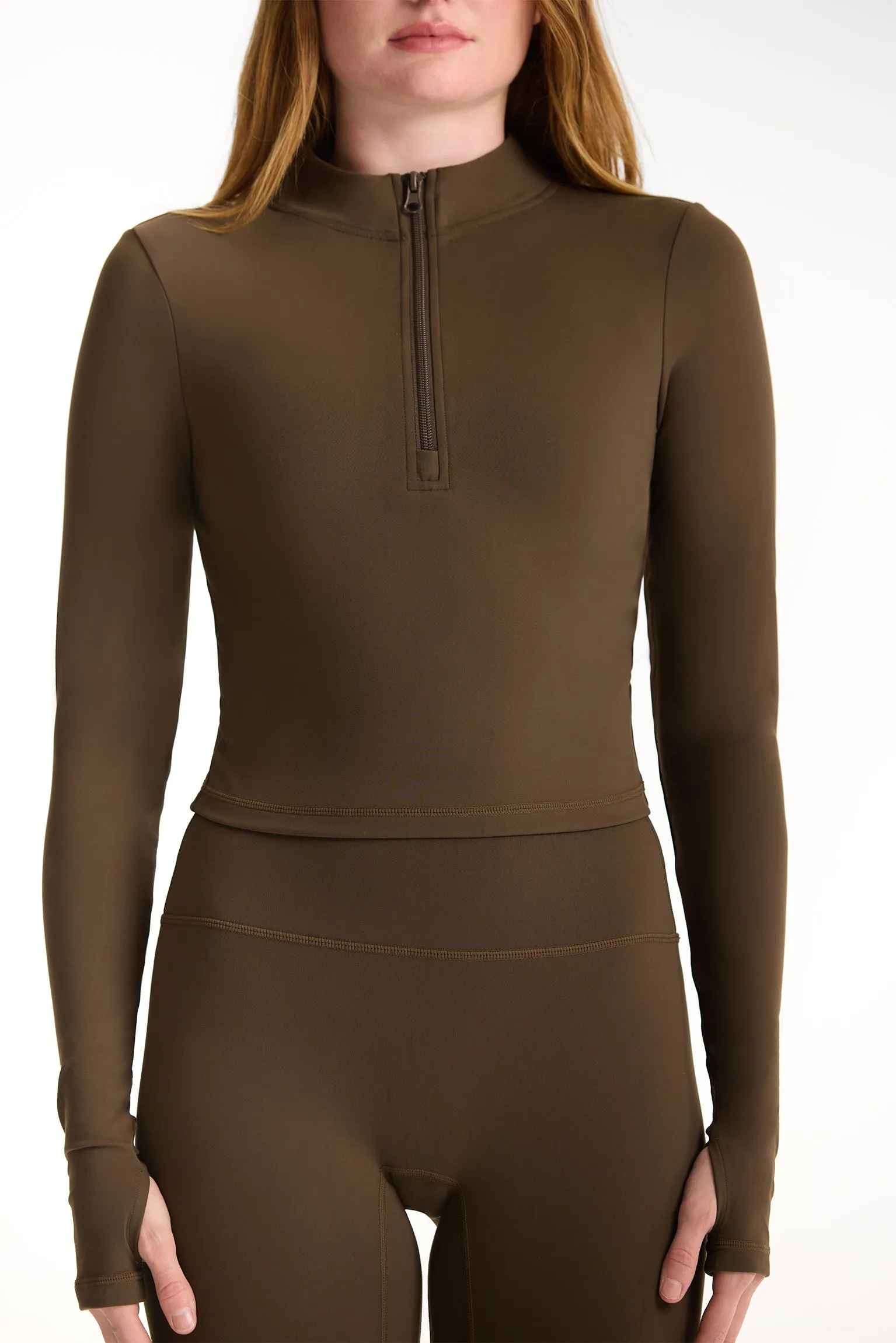 LUXFORM® LUX QUARTER ZIP - CEDAR sold by SETactive product image thumbnail 4