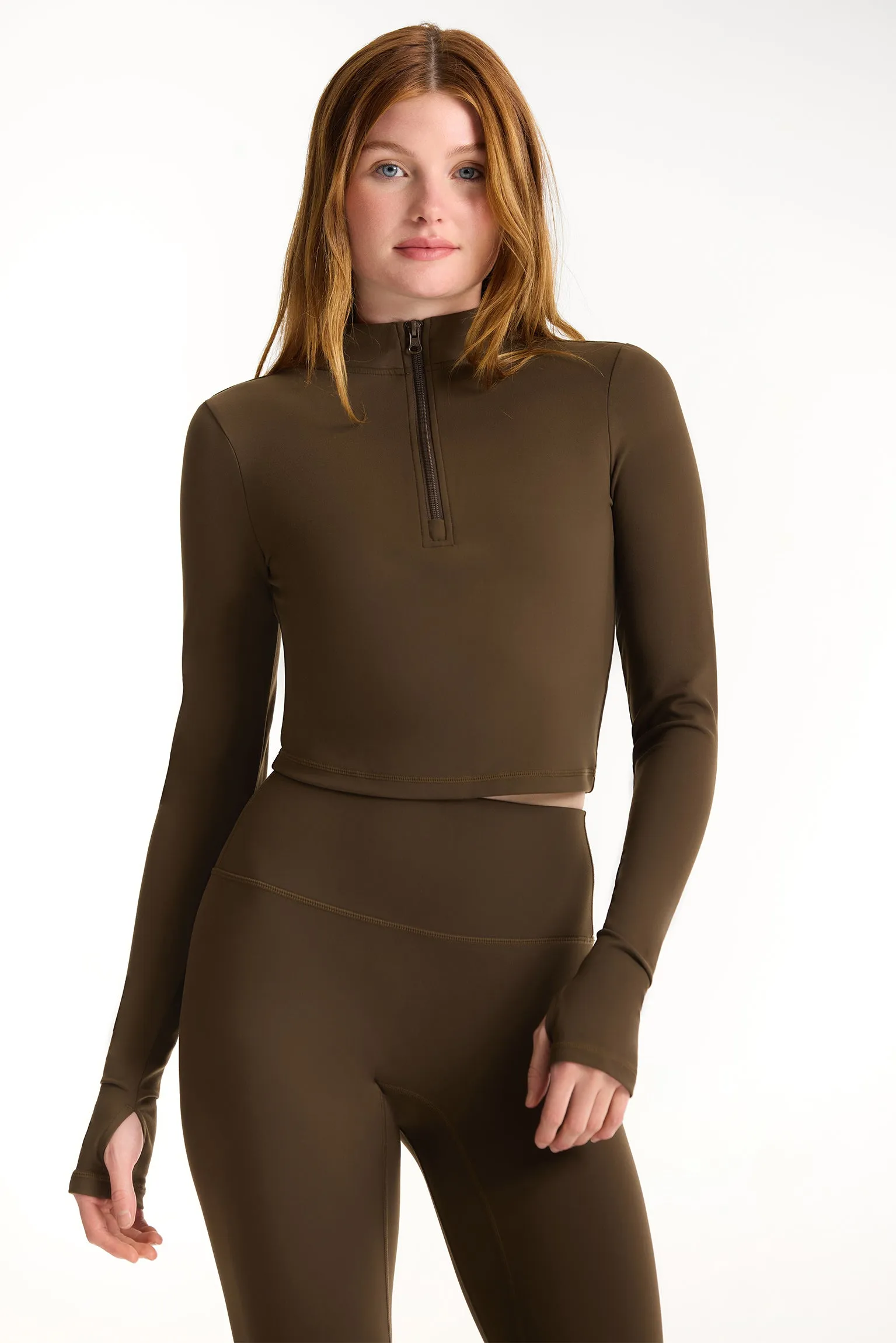 LUXFORM® LUX QUARTER ZIP - CEDAR sold by SETactive