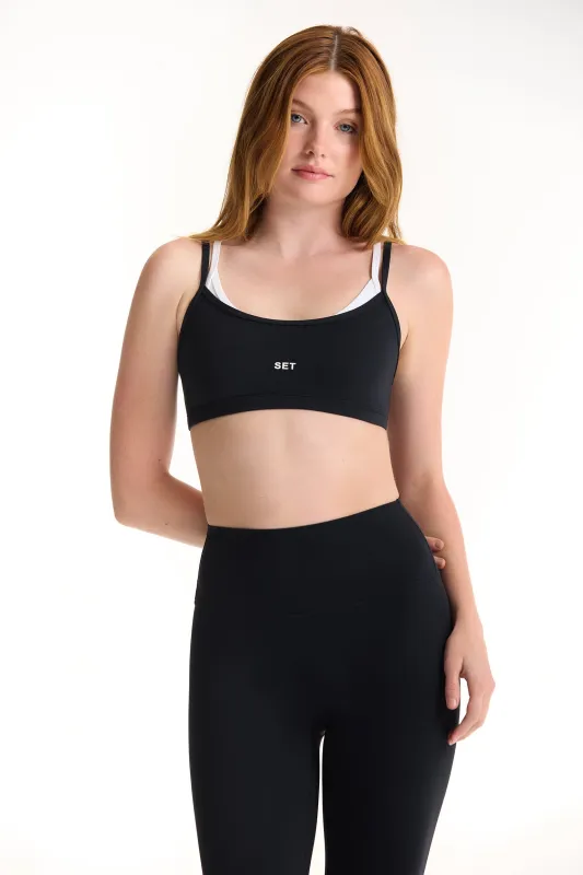 AIRLUXE™ BREATHE LAYERED MOVE BRA - ORCA sold by SETactive