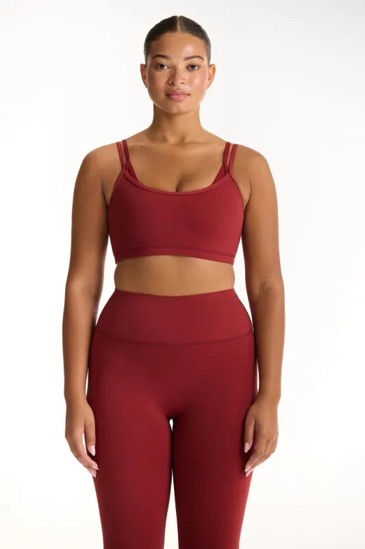 AIRLUXE™ BREATHE LAYERED MOVE BRA - SNAPPER sold by SETactive