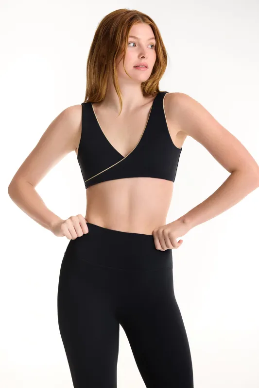 AIRLUXE™ BREATHE CONTRAST WRAP BRA - MARLIN sold by SETactive