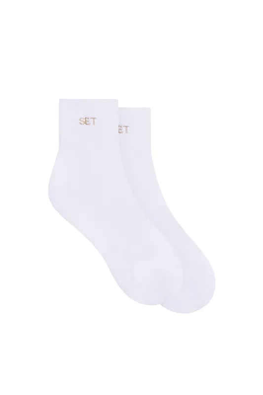 SET SHORTY SOCKS - WHITE/SANDBAR sold by SETactive