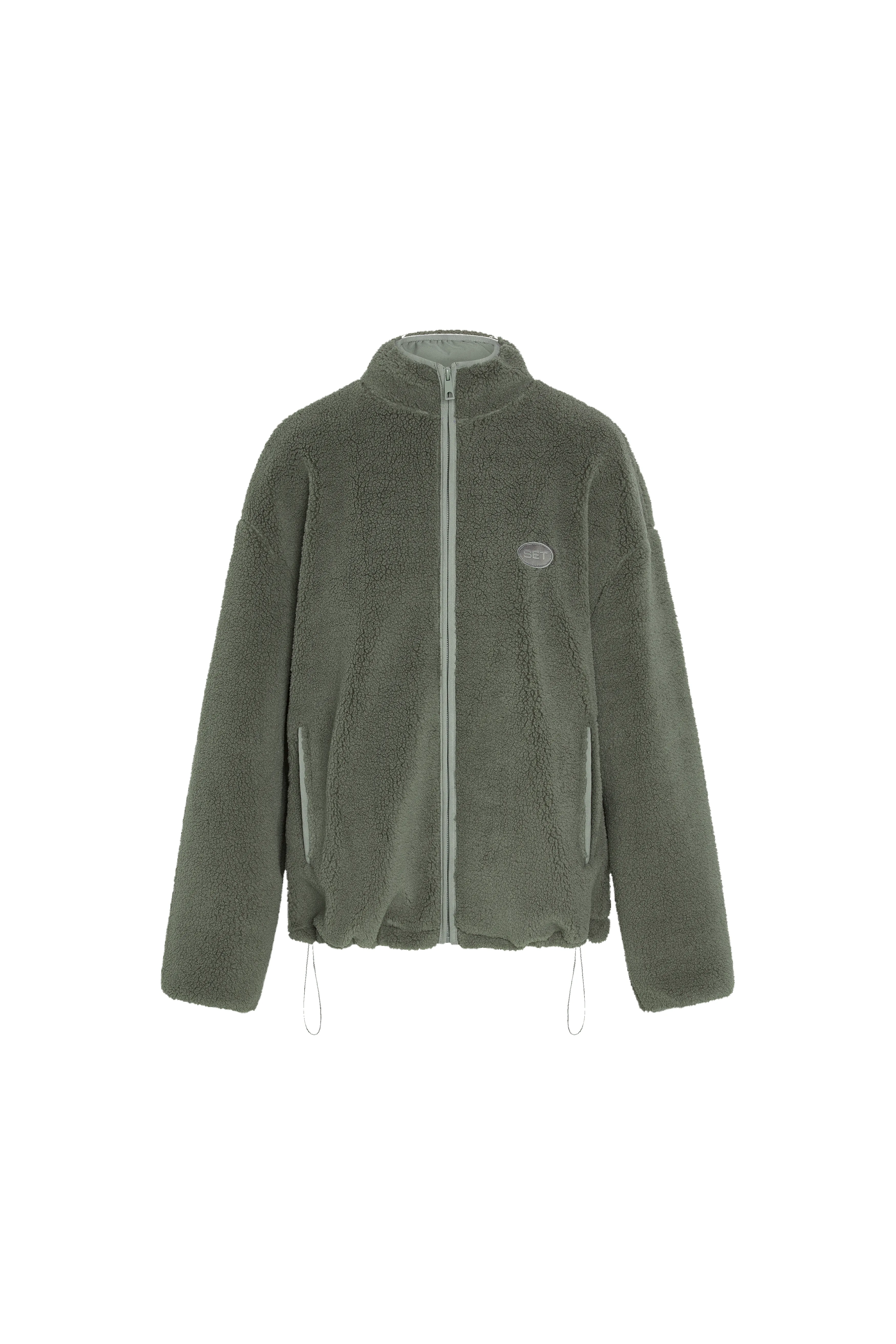 FLEECE TEDDY FULL ZIP - KELP sold by SETactive