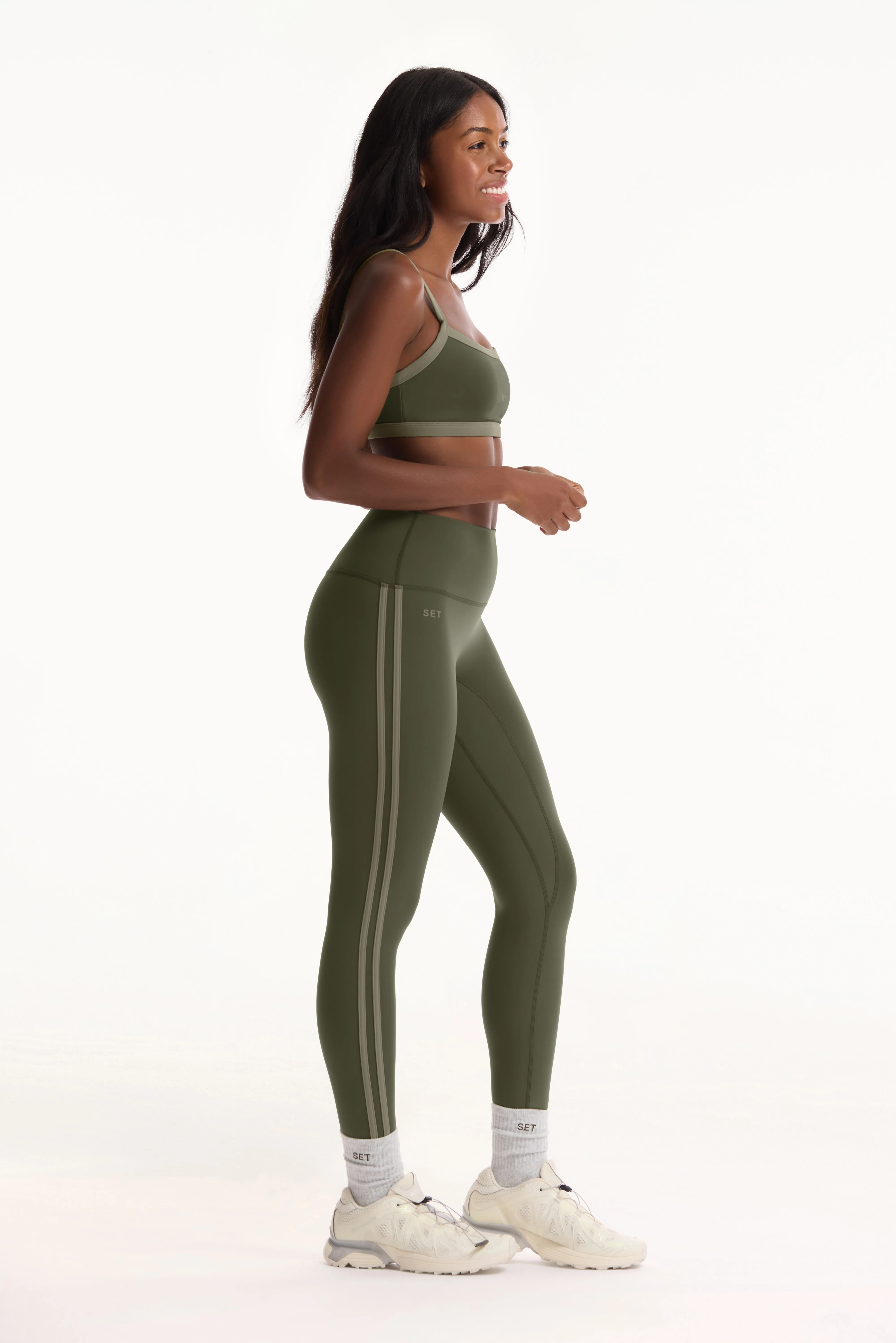 LUXFORM® LUX HIGH-RISE DUO STRIPE LEGGINGS - SURGE sold by SETactive product image thumbnail 4