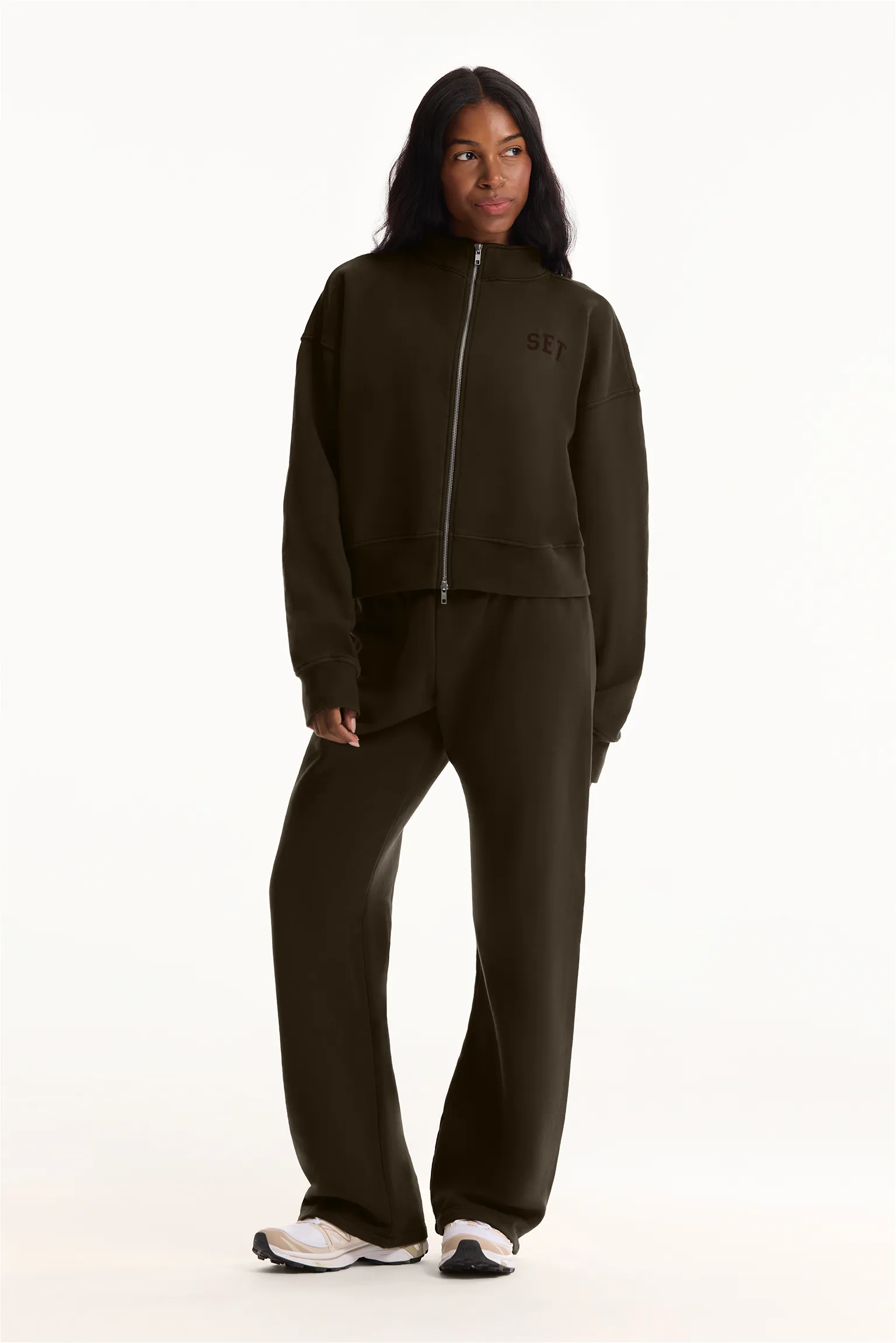 MIDWEIGHT SWEATS STAPLE SET FUNNEL ZIP - MAVERICK sold by SETactive product image thumbnail 2