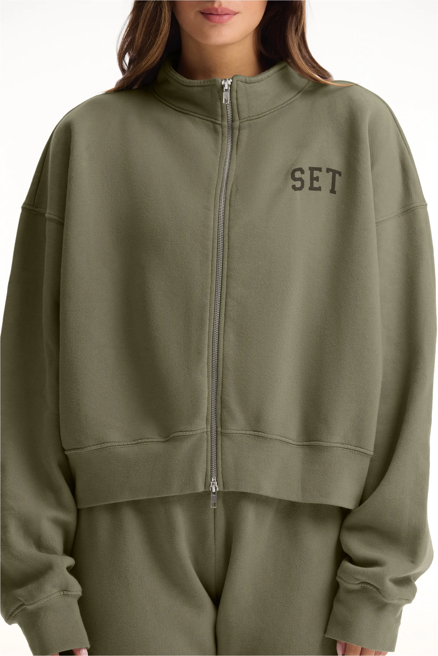 MIDWEIGHT SWEATS STAPLE SET FUNNEL ZIP - SURGE sold by SETactive product image thumbnail 5