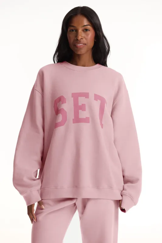 MIDWEIGHT SWEATS STAPLE SET CREWNECK (PREORDER) - GLOSSY sold by SETactive