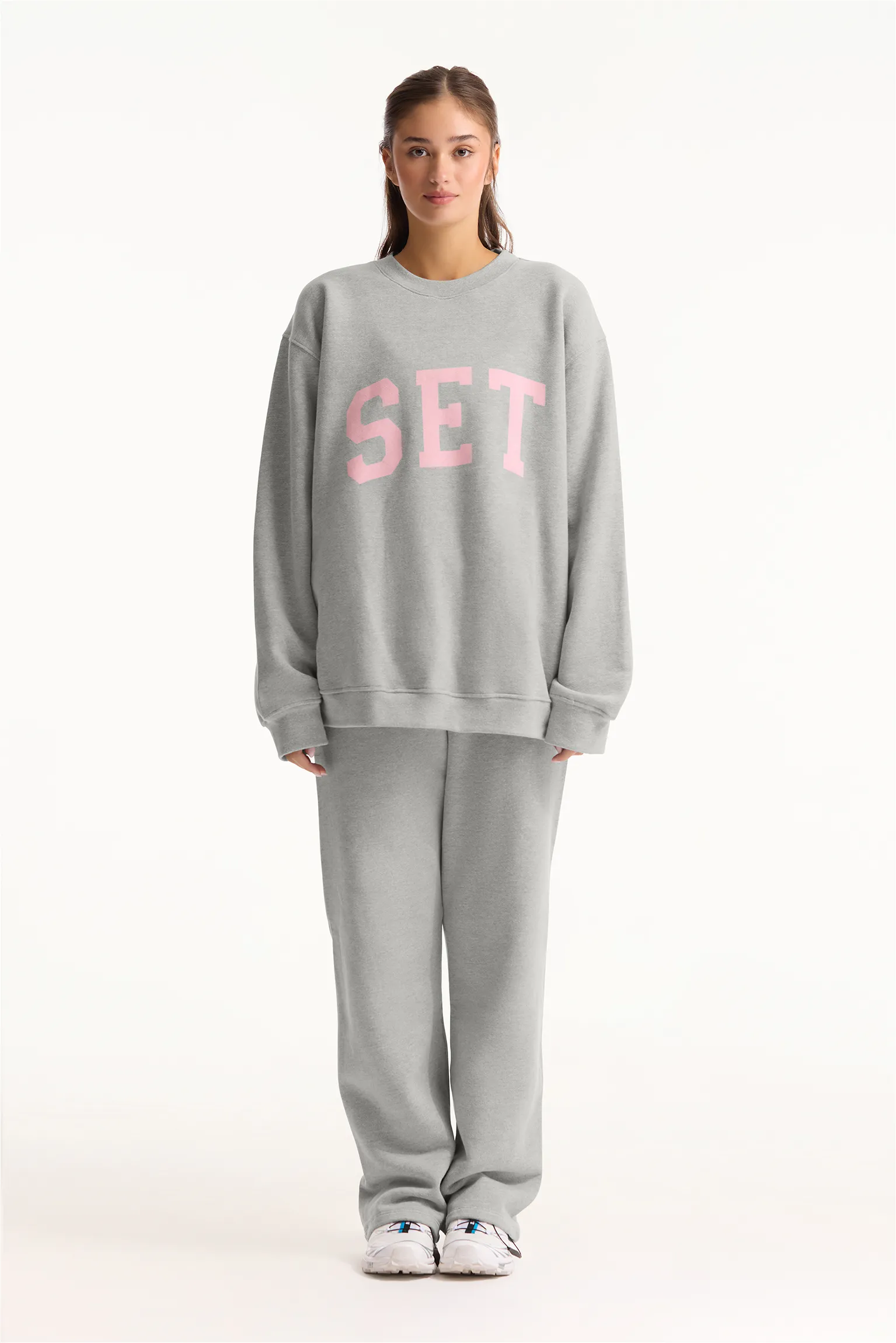 MIDWEIGHT SWEATS STAPLE SET CREWNECK (PREORDER) - IRON HEATHER GREY sold by SETactive product image thumbnail 2