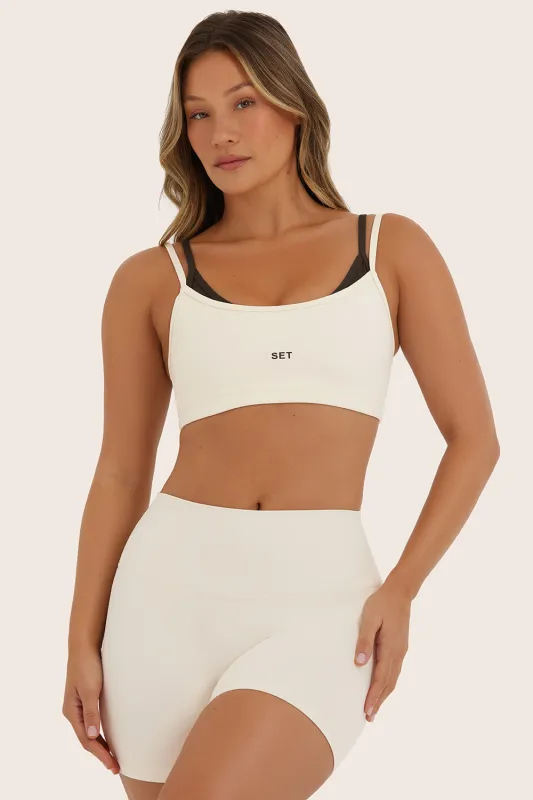 AIRLUXE BREATHE LAYERED MOVE BRA - LECHE sold by SETactive